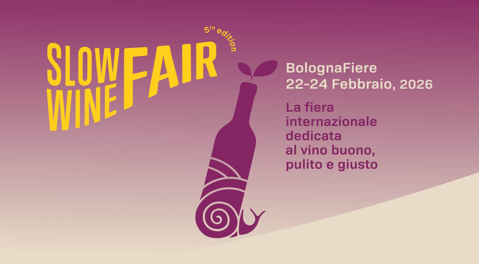 Slow Wine Fair, a BolognaFiere dal 22 al 24 febbraio 2026, nuovamente in sinergia con SANA Food per un mercato Horeca di qualità